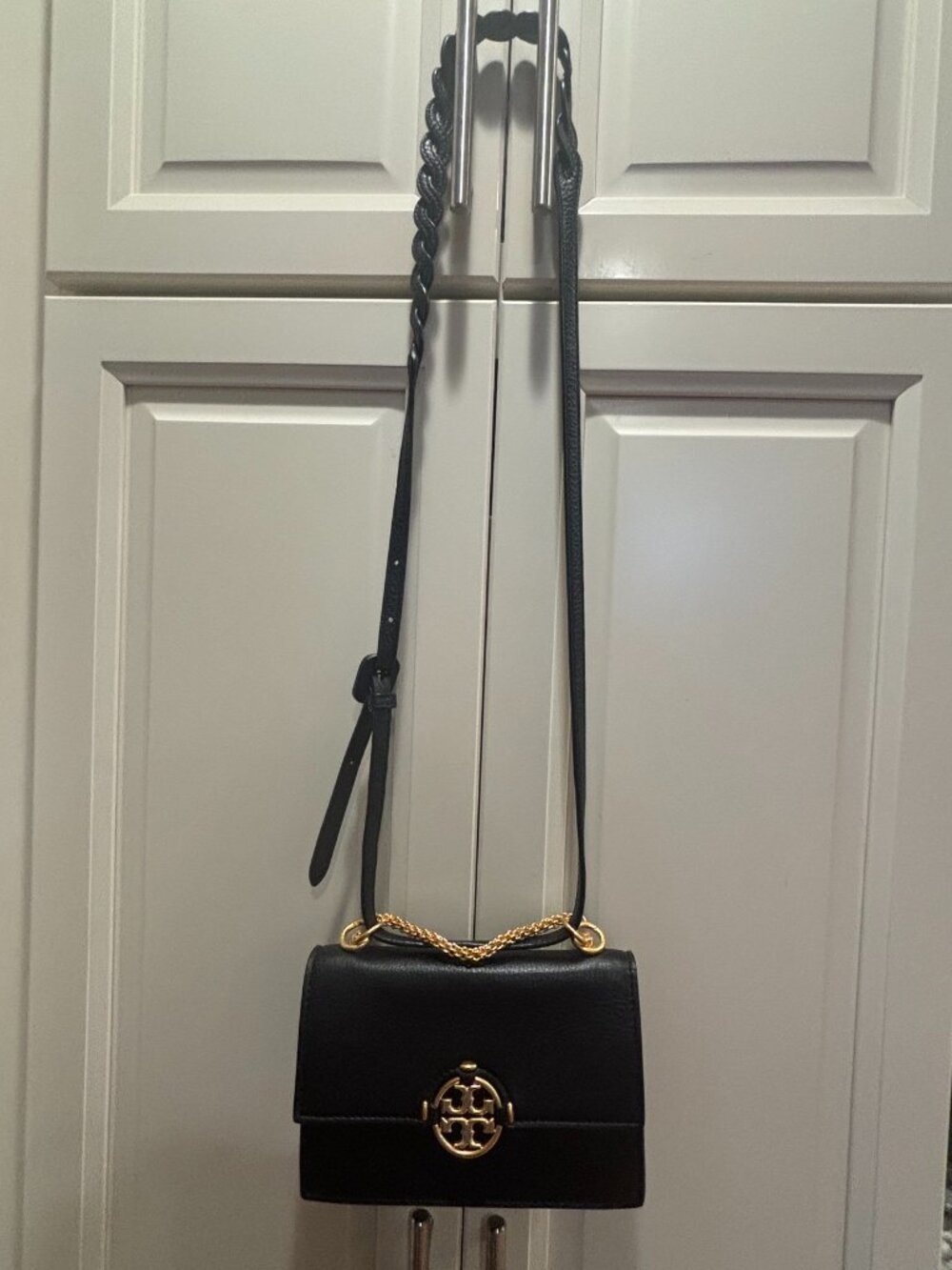 Tory Burch Black Leather Shoulder Bag